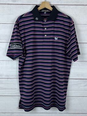 Scotty Cameron Peter Millar Summer Comfort Golf Polo Shirt Striped Mens Medium